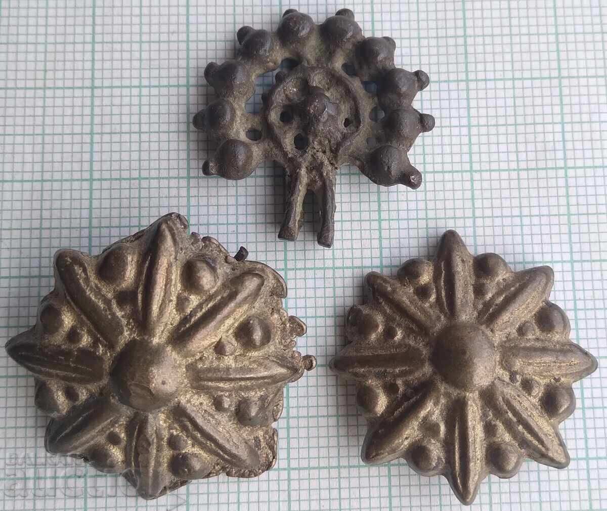 18750 Αυθεντικές χειροποίητες καρφίτσες ΣΕΤ 3 τμχ