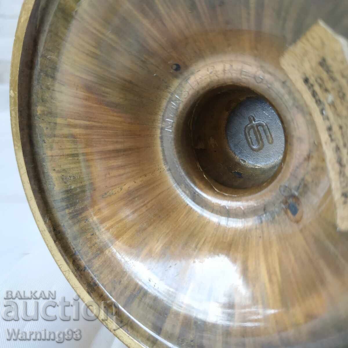 Παράδοση Παλιά ορειχάλκινη λάμπα πετρελαίου - Mønsterreg - Made in Denmark