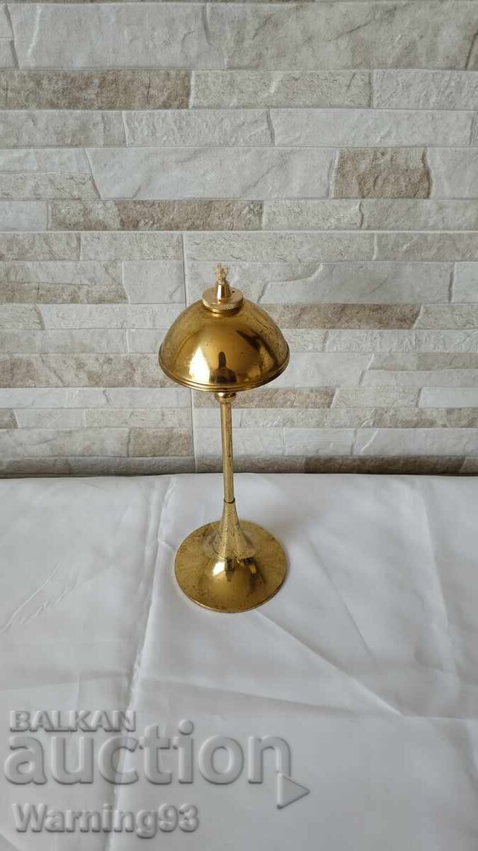 Lampă de ulei veche din alamă - Mønsterreg - Made in Denmark - 5 Lampă de ulei veche din alamă - Mønsterreg - Made in Denmark - 5