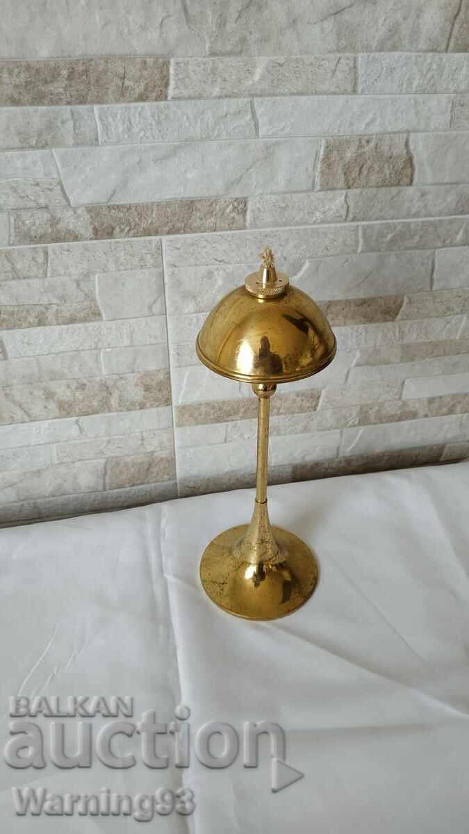 Lampă de ulei veche din alamă - Mønsterreg - Made in Denmark - 7 Lampă de ulei veche din alamă - Mønsterreg - Made in Denmark - 7