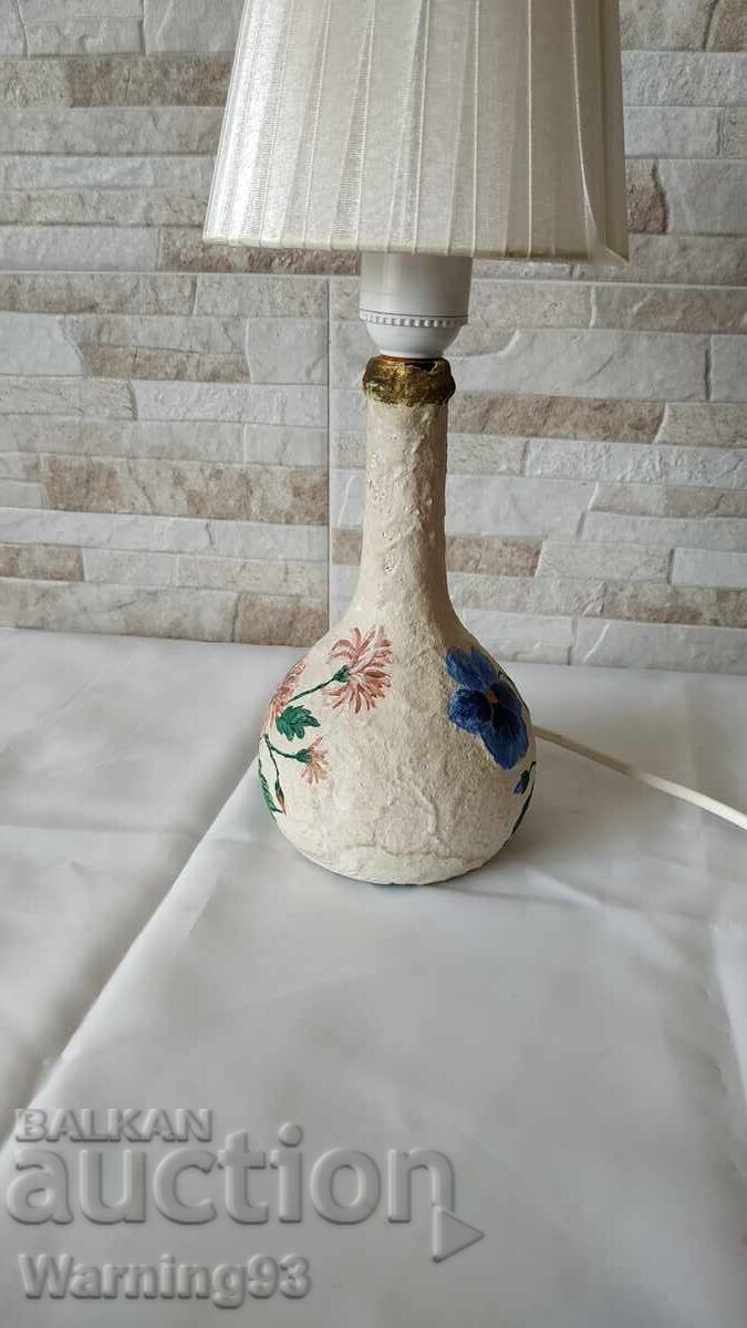 Old night lamp - table - glass - Antique - 5 Old night lamp - table - glass - Antique - 5