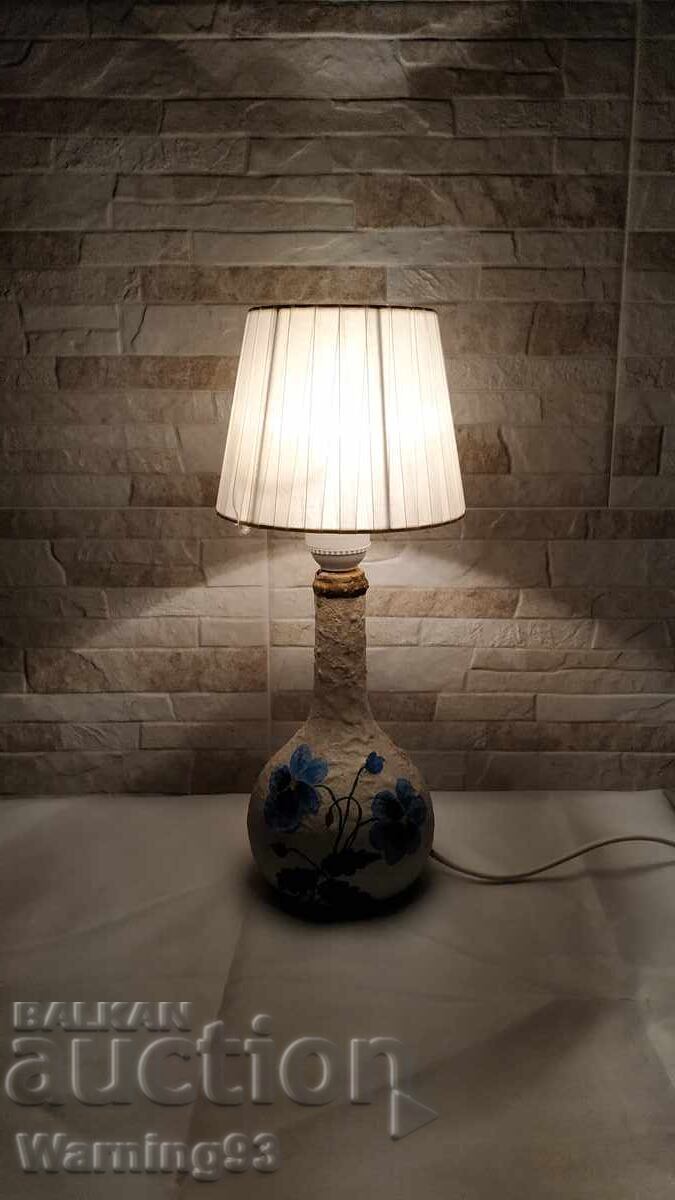 Old night lamp - table - glass - Antique - 6 Old night lamp - table - glass - Antique - 6