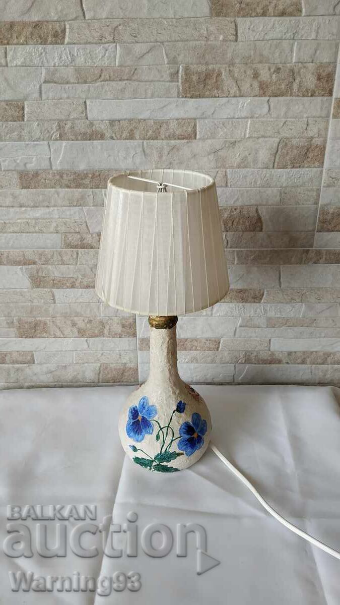 Old night lamp - table - glass - Antique Old night lamp - table - glass - Antique