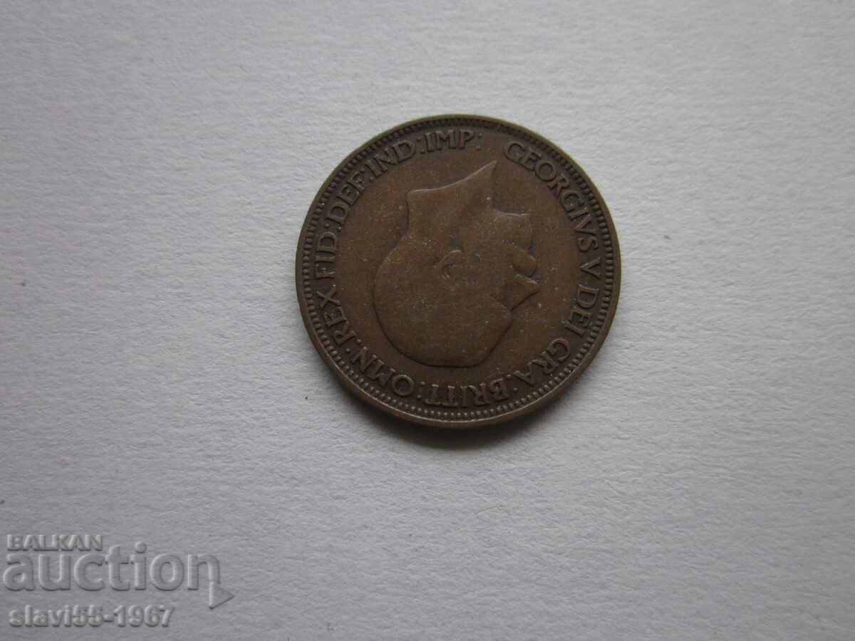 Livrarea JUMĂTATE DE PENNY 1930 ANGLIA BZC !!!