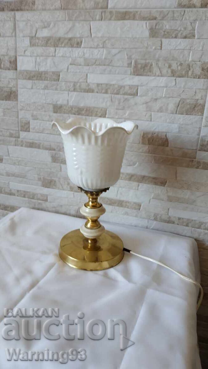Old brass table lamp - bedside lamp - Antique with price 45.00 BGN | € 23.01 Old brass table lamp - bedside lamp - Antique with price 45.00 BGN | € 23.01