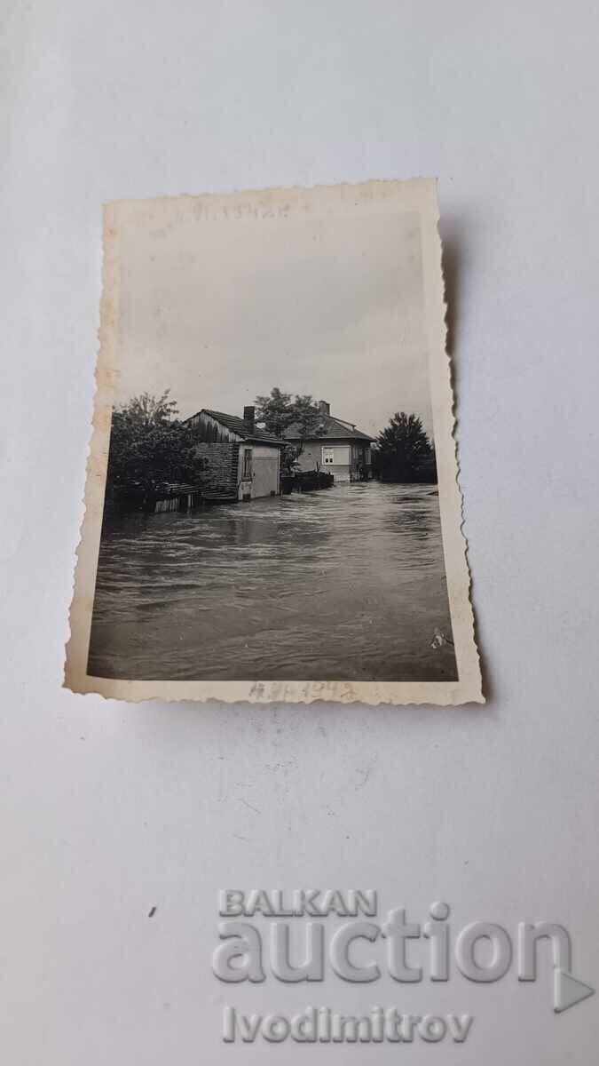 Φωτογραφία της πλημμύρας στο Λομ 1942 Φωτογραφία της πλημμύρας στο Λομ 1942