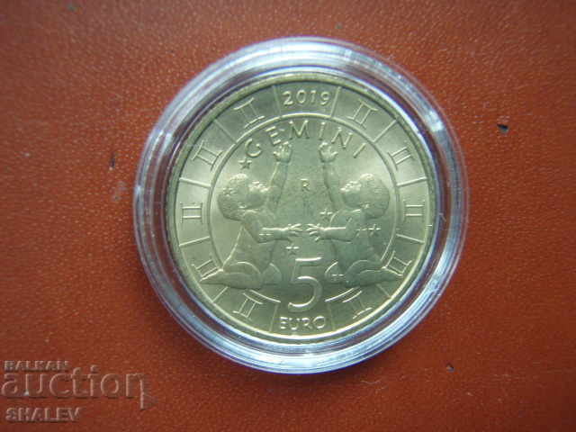 Доставка на 5 Euro 2019 San Marino "Gemini" - Unc (зодиак - близнаци) Доставка на 5 Euro 2019 San Marino "Gemini" - Unc (зодиак - близнаци)