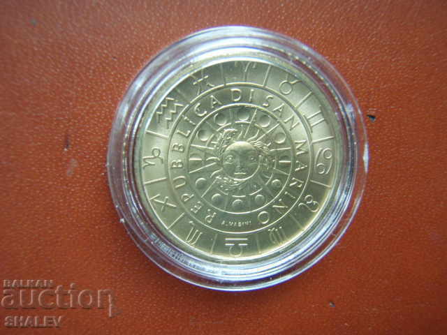 5 Euro 2019 San Marino "Gemini" - Unc (зодиак - близнаци) - 6 5 Euro 2019 San Marino "Gemini" - Unc (зодиак - близнаци) - 6