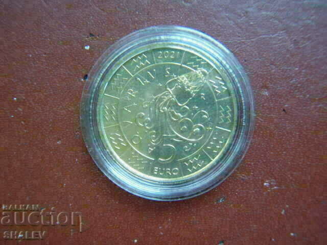 5 Euro 2021 San Marino "Văsător"- Unc (zodiac - Vărsător) cu preț 22.89 BGN | € 11.70 5 Euro 2021 San Marino "Văsător"- Unc (zodiac - Vărsător) cu preț 22.89 BGN | € 11.70