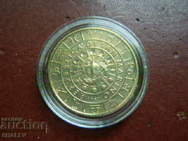 5 Euro 2021 San Marino "Văsător"- Unc (zodiac - Vărsător) - 5 5 Euro 2021 San Marino "Văsător"- Unc (zodiac - Vărsător) - 5
