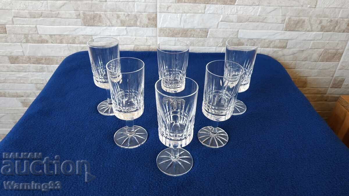 Ολοκαίνουργιο σετ κρυστάλλινων ποτηριών - 6 τεμάχια - Εργοστάσιο Quartz