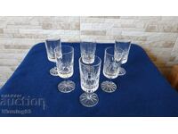 Чисто нов сервиз кристални чаши - 6 броя - Завод Кварц