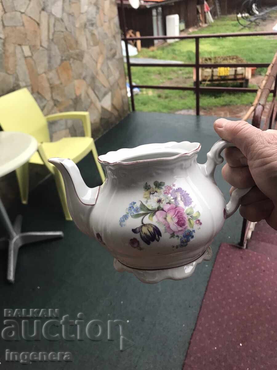 Auction PORCELAIN TEAPOT BULGARIA LABEL Auction PORCELAIN TEAPOT BULGARIA LABEL