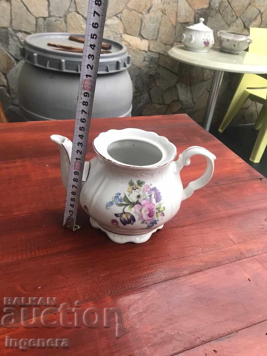 Delivery of PORCELAIN TEAPOT BULGARIA LABEL Delivery of PORCELAIN TEAPOT BULGARIA LABEL