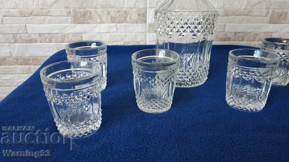 Δημοπρασία Ολοκαίνουργιο σερβίτσιο ρακής - 7 τεμαχίων - Εργοστάσιο Κίτκα