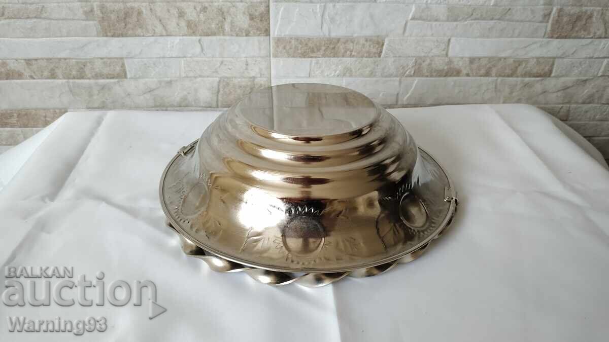 Метална фруктиера / панер от соц-а - НОВ - 6