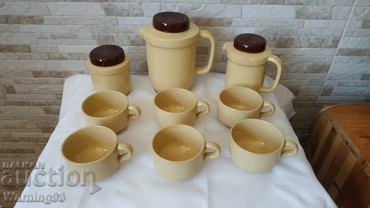 Чисто нов керамичен сервиз за сок или чай - Фабрика Келейца с цена 55.00 лв. | € 28.12