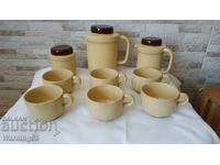 Чисто нов керамичен сервиз за сок или чай - Фабрика Келейца