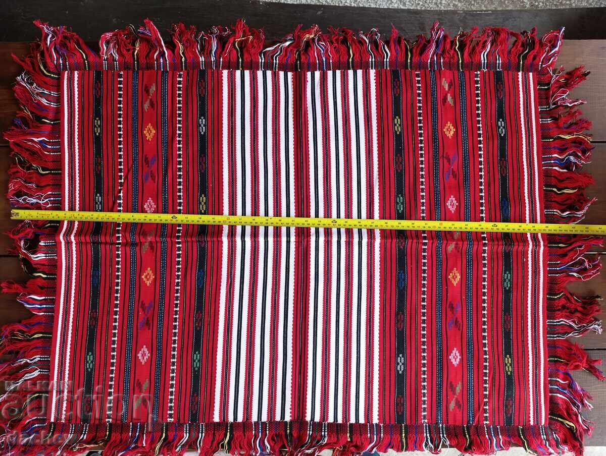 Old LARGE Woven Embroidered Coverlet Checkered Tavern - LIKE NEW! Old LARGE Woven Embroidered Coverlet Checkered Tavern - LIKE NEW!