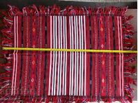 Стара ГОЛЯМА Тъкана Везана Покривка Каре Механа - КАТО НОВА!