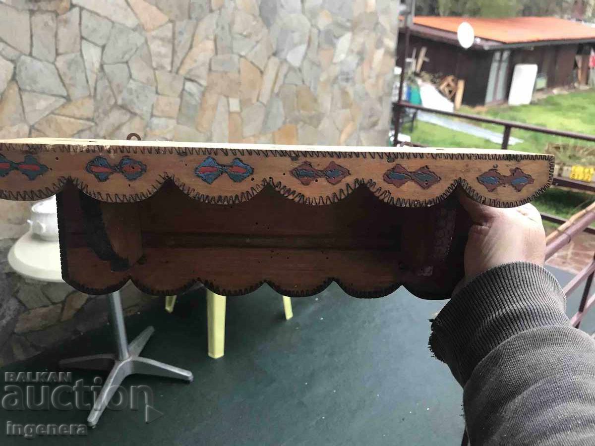 Delivery of Supply of Wooden Shelf with Pyrography Drawing Delivery of Supply of Wooden Shelf with Pyrography Drawing