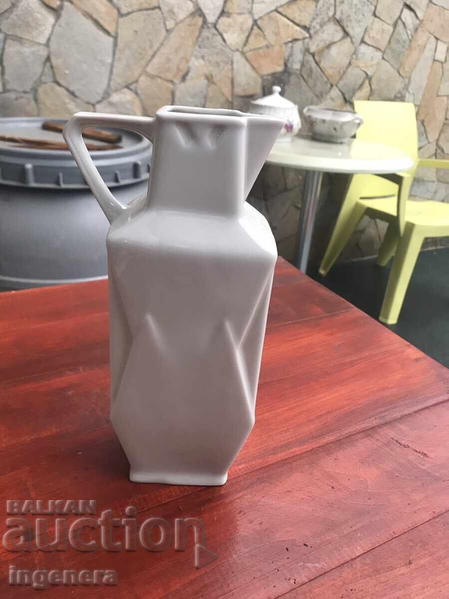PORCELAIN BOTTLE JAR VINEGAR VINEGAR CONTAINER BULGARIA with price 17.00 BGN | € 8.69