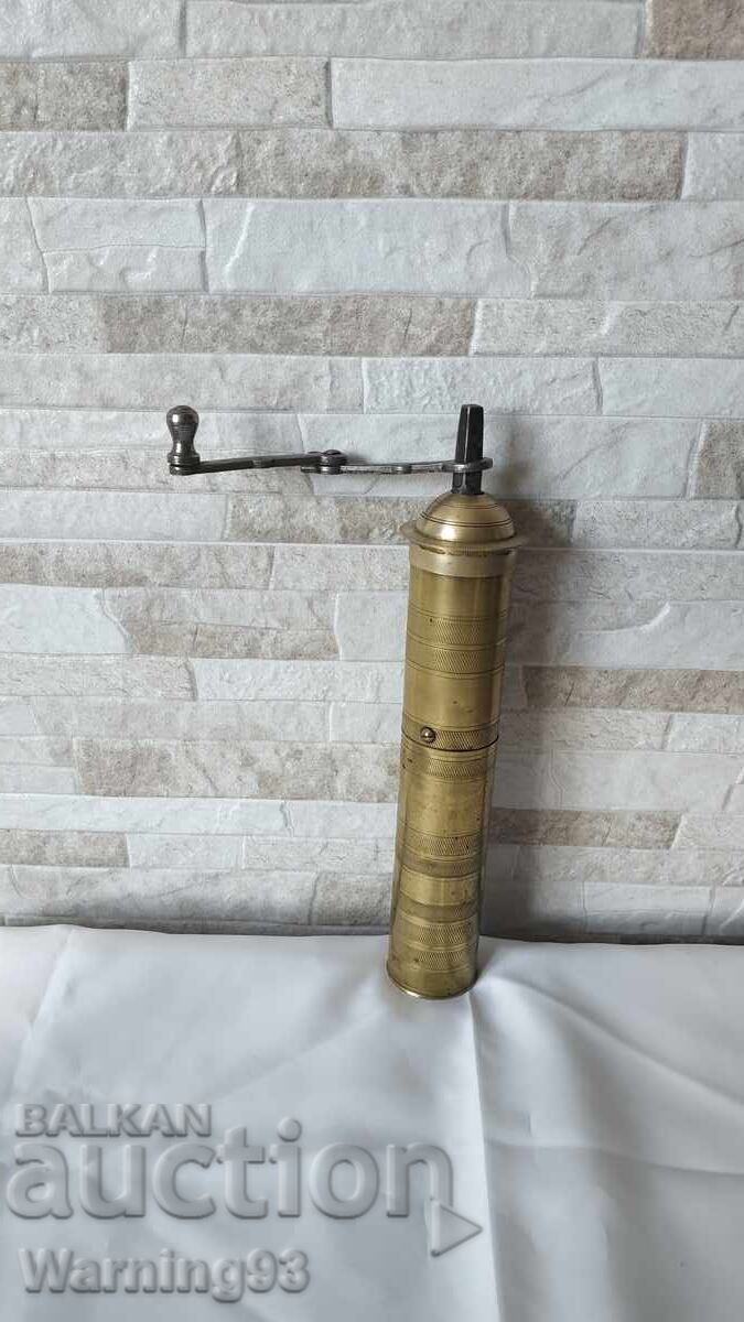 Παλιό ορειχάλκινο μύλος μπαχαρικών - τουρκικός - Αντίκα - 6 Παλιό ορειχάλκινο μύλος μπαχαρικών - τουρκικός - Αντίκα - 6