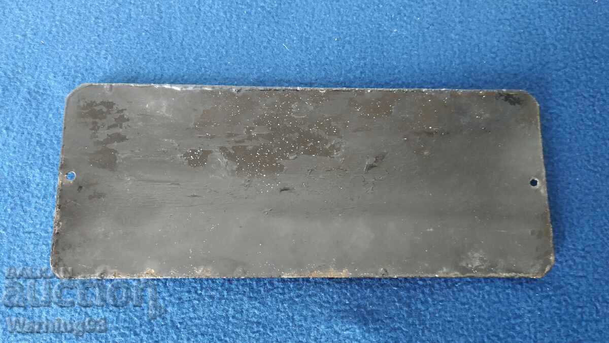 Placă emailată veche - FUMATUL INTERZIS - SOC - 5 Placă emailată veche - FUMATUL INTERZIS - SOC - 5