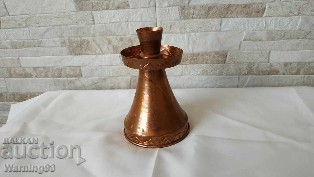 Old brass candlestick - 15 cm - Made in Germany - Antique with price 20.00 BGN | € 10.23 Old brass candlestick - 15 cm - Made in Germany - Antique with price 20.00 BGN | € 10.23