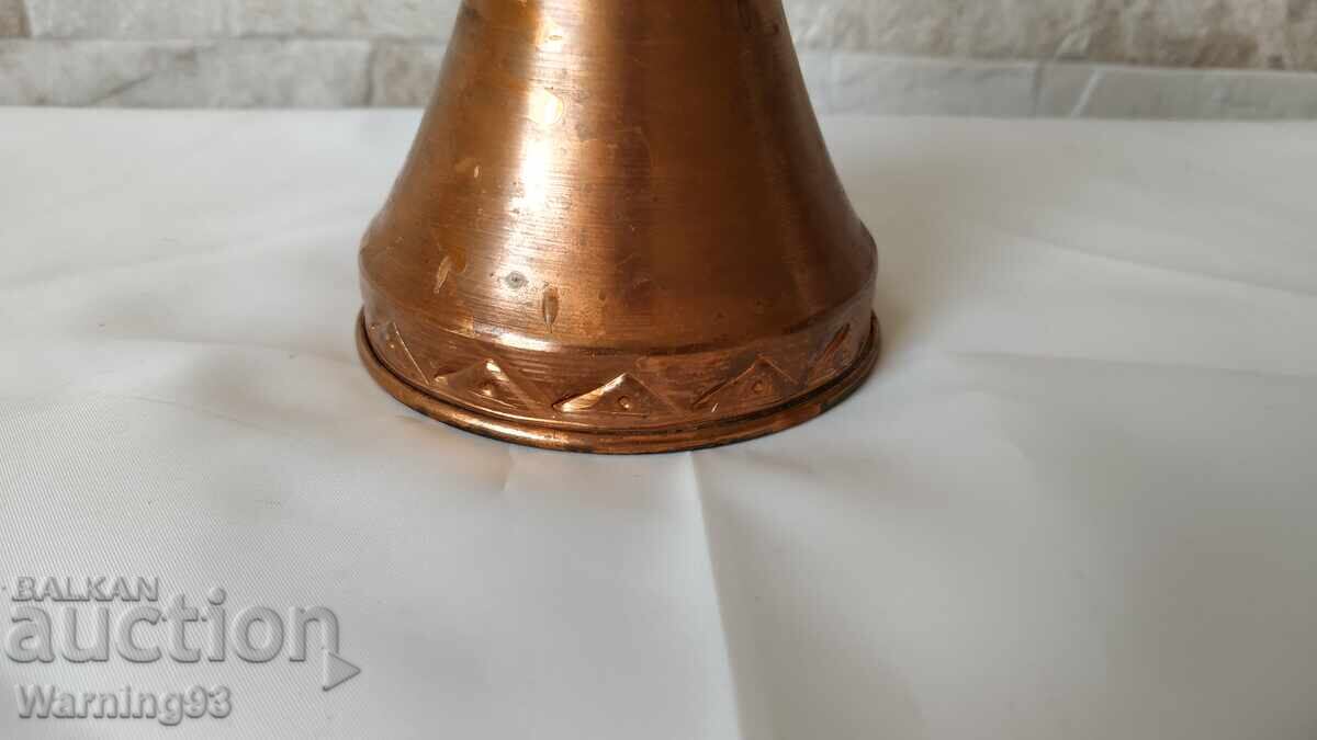 Auction Old brass candlestick - 15 cm - Made in Germany - Antique Auction Old brass candlestick - 15 cm - Made in Germany - Antique