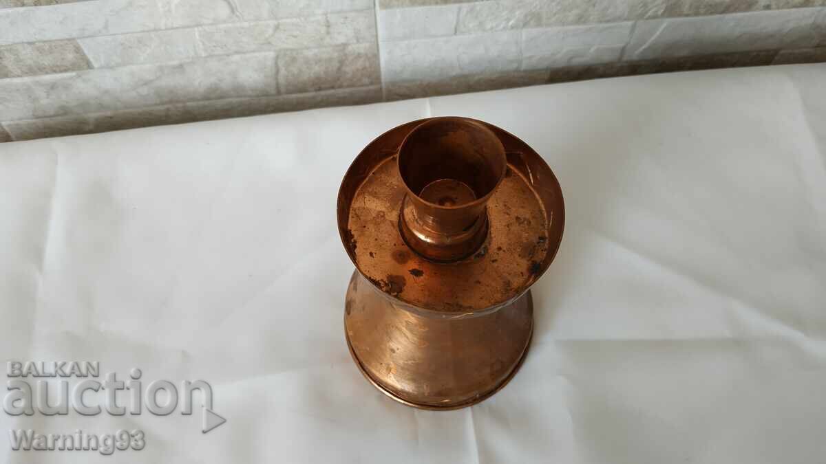 Delivery of Old brass candlestick - 15 cm - Made in Germany - Antique Delivery of Old brass candlestick - 15 cm - Made in Germany - Antique