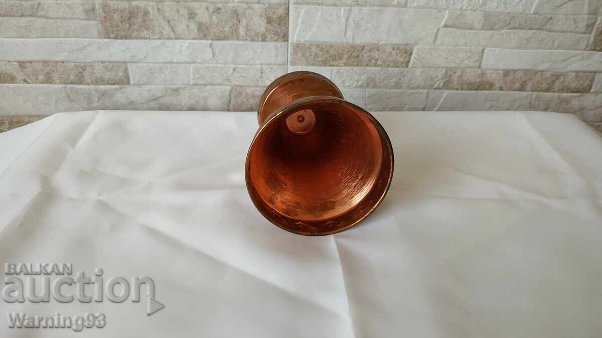 Old brass candlestick - 15 cm - Made in Germany - Antique - 5 Old brass candlestick - 15 cm - Made in Germany - Antique - 5