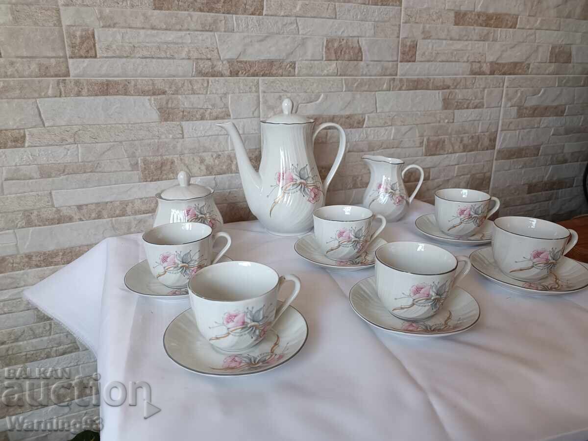 Beautiful porcelain coffee service - 17 pieces - Kitka Factory - #1 - 6 Beautiful porcelain coffee service - 17 pieces - Kitka Factory - #1 - 6