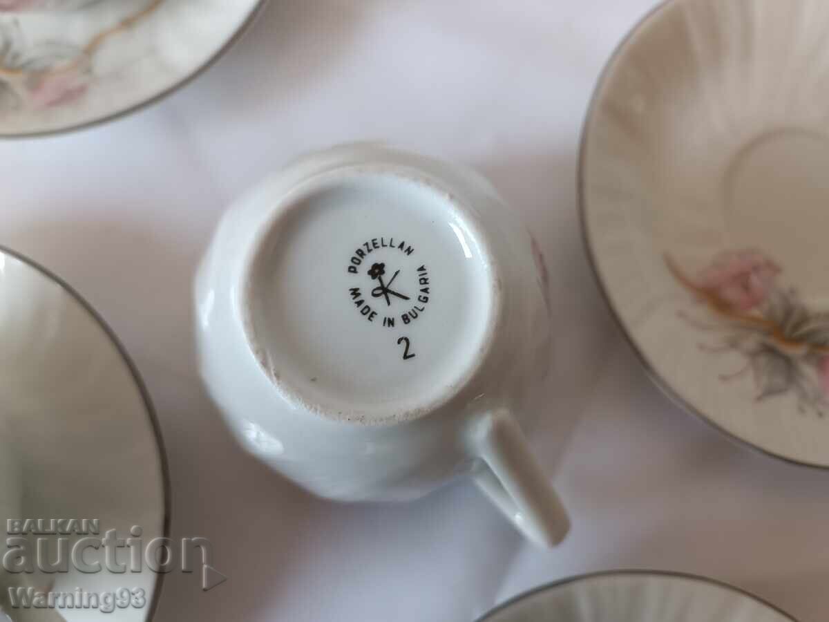 Beautiful porcelain coffee service - 17 pieces - Kitka Factory - #1 - 7 Beautiful porcelain coffee service - 17 pieces - Kitka Factory - #1 - 7