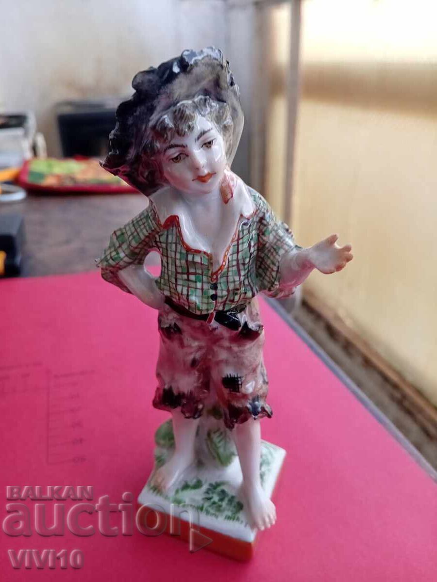 Antique porcelain figure, marked Antique porcelain figure, marked