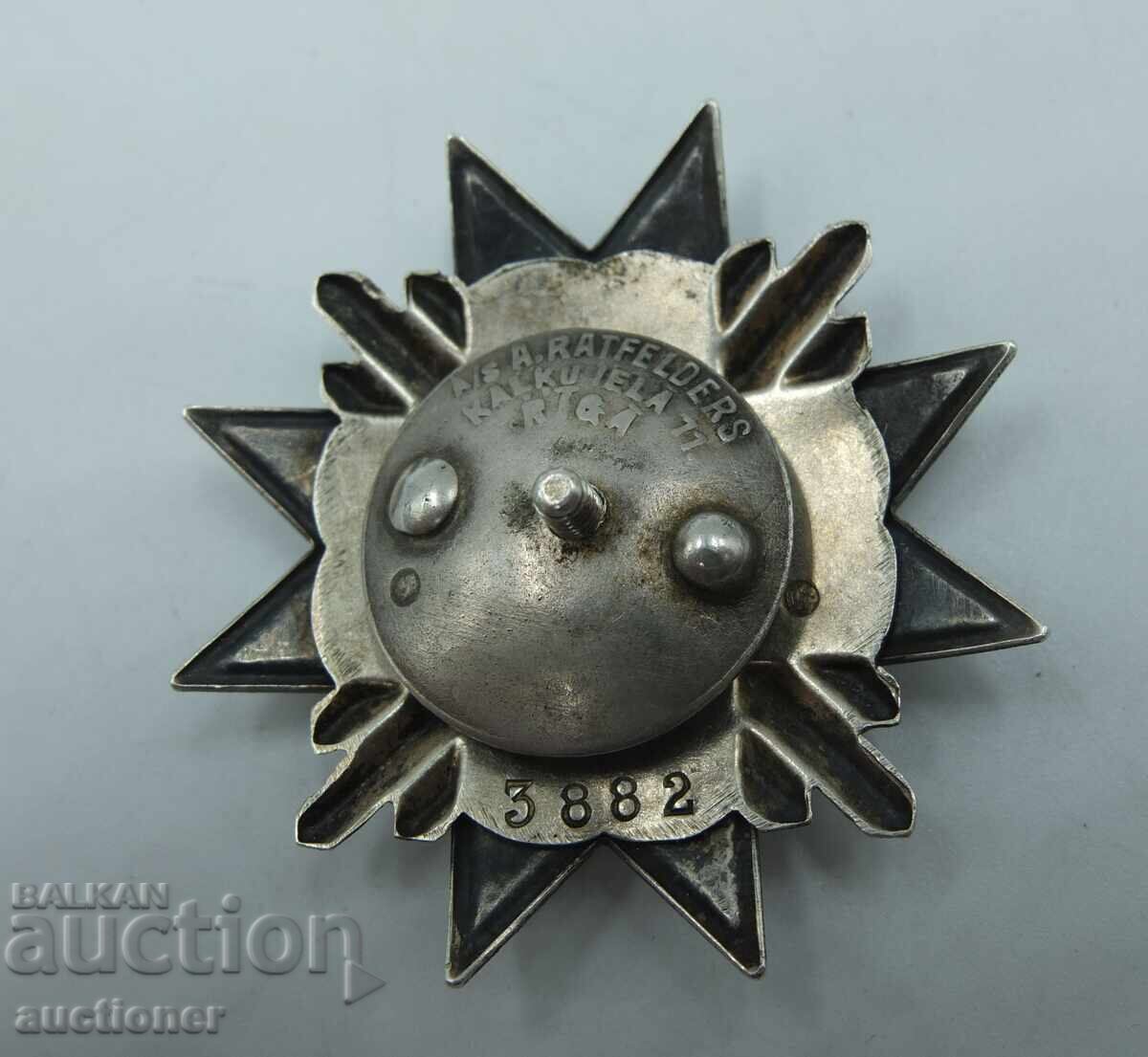 Δημοπρασία Λετονική στρατιωτική κονκάρδα "Aizsargi" (1919-1940)