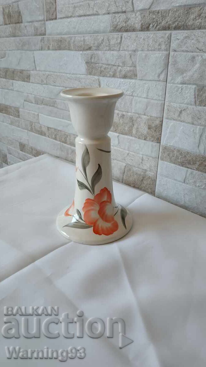Auction Old porcelain candle holder - Bononia - town of Vidin Auction Old porcelain candle holder - Bononia - town of Vidin