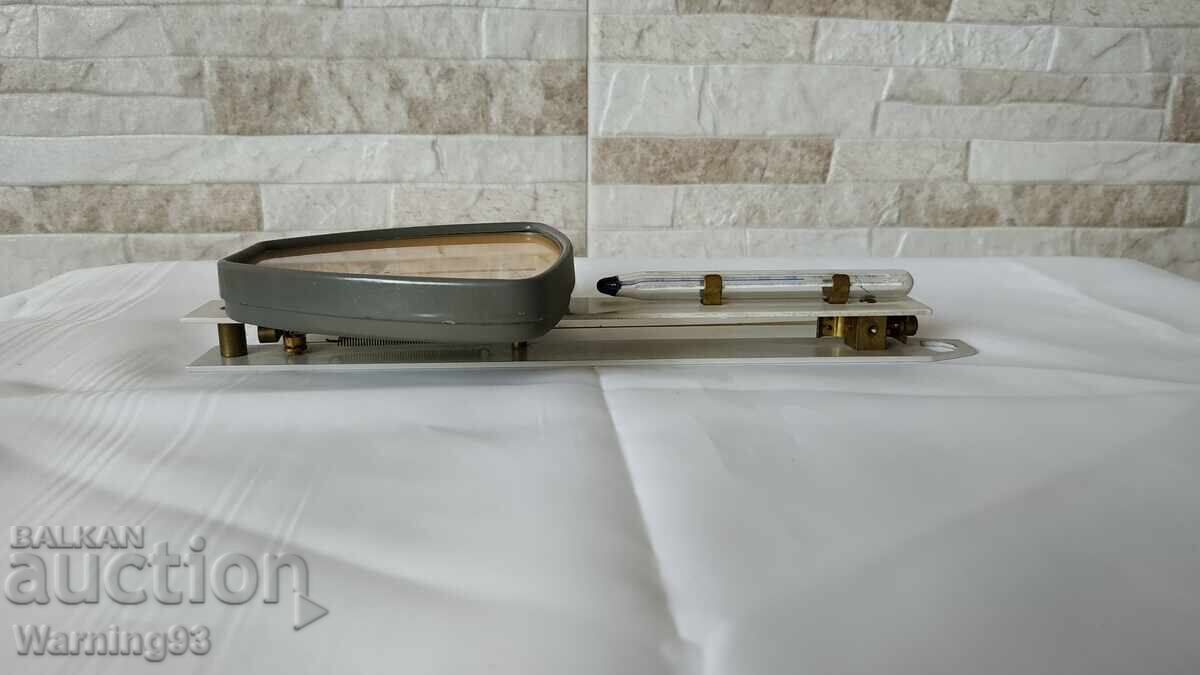 Old metal appliance - thermometer and hygrometer - WSZ KRAKOW - 6 Old metal appliance - thermometer and hygrometer - WSZ KRAKOW - 6