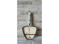 Παλιά μεταλλική συσκευή - θερμόμετρο και υγρόμετρο - WSZ KRAKOW