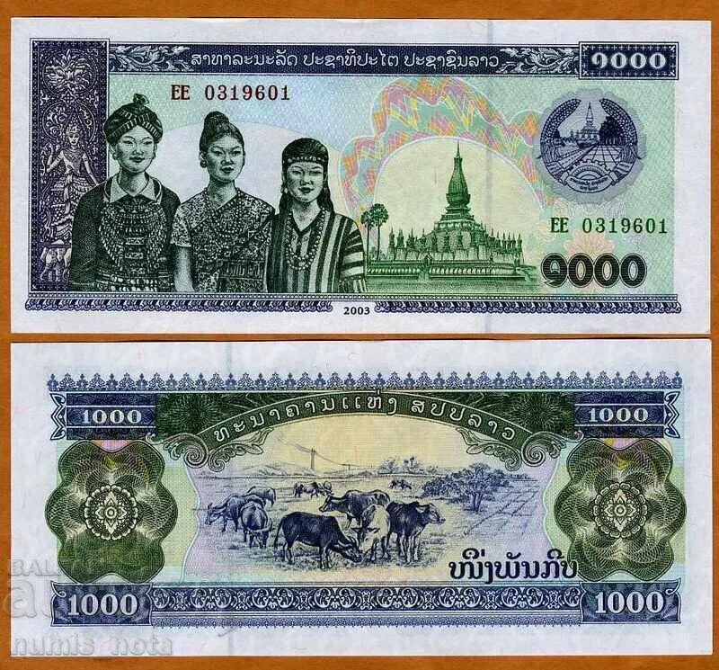 Laos 1000 Kip 2003 UNC