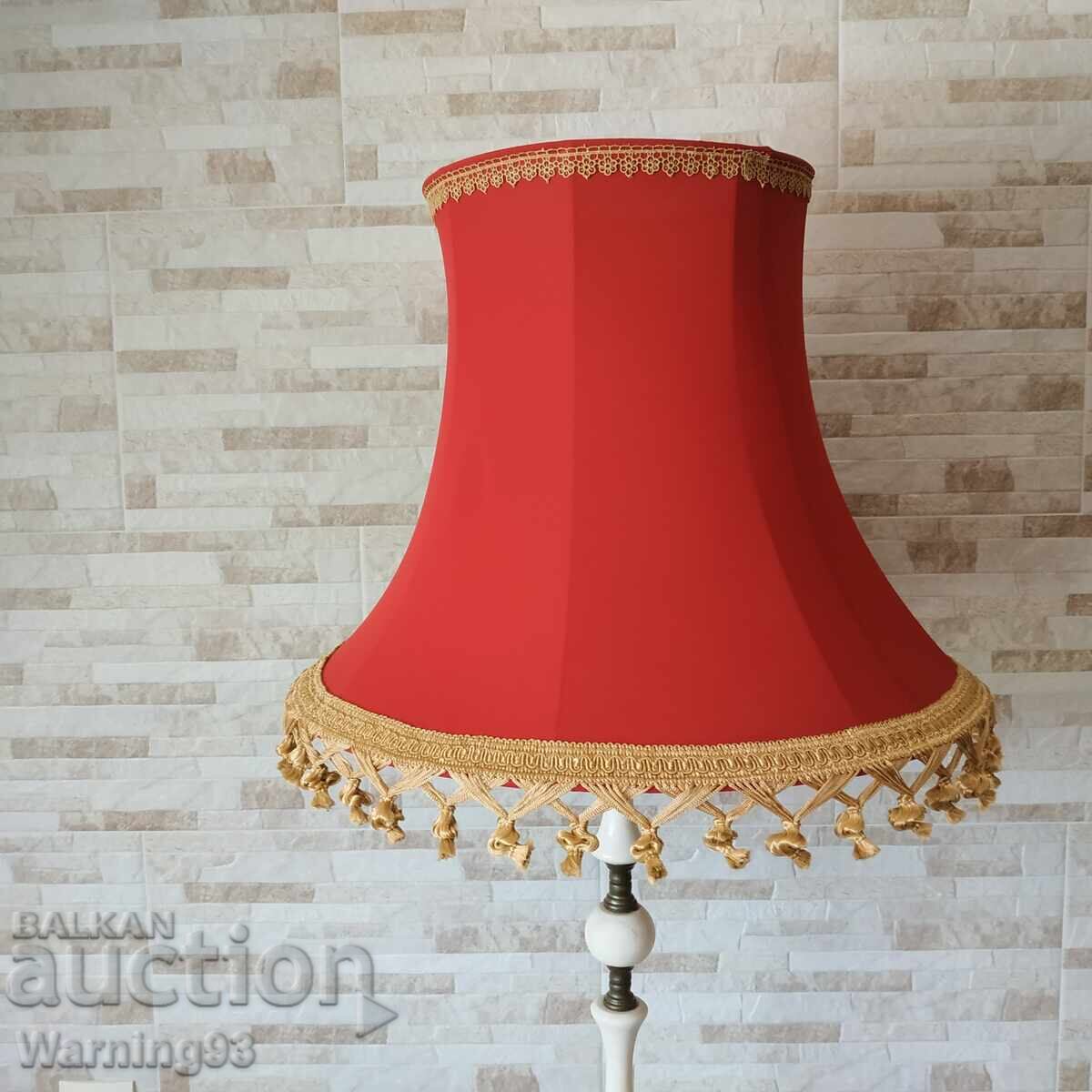 Large old marble floor lamp - night lamp - 150cm - Antique - 5