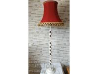 Μεγάλο παλιό μαρμάρινο φωτιστικό δαπέδου - επιτραπέζιο φωτιστικό - 150εκ - Αντίκα