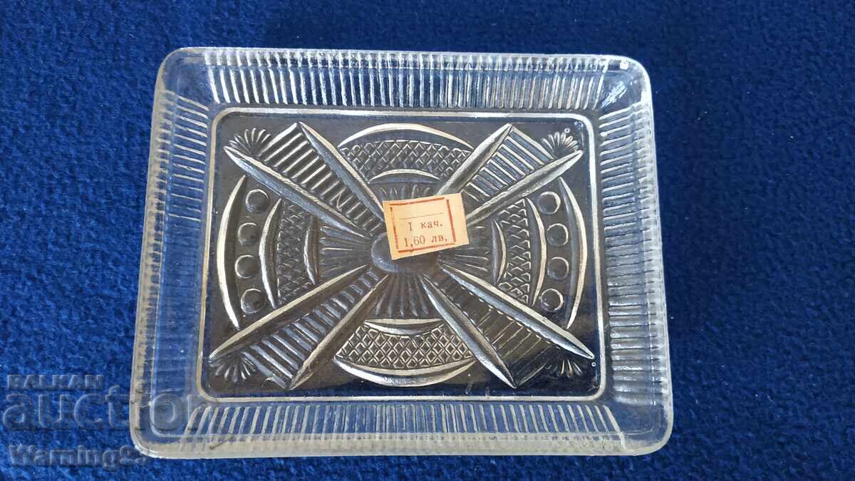 Аукцион Комплект десертни стъклени чиниики - 6 бр. - Завод Китка