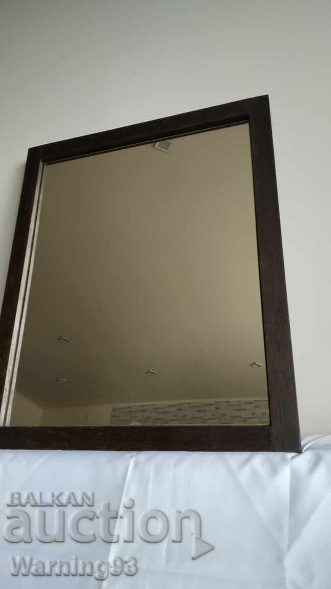 Auction  Large old wooden mirror - 85/70 cm
