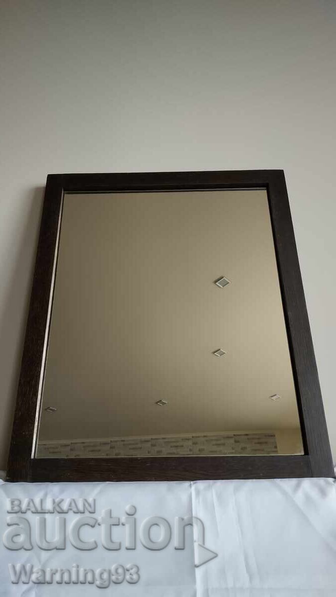 Large old wooden mirror - 85/70 cm