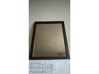 Голямо старо дървено огледало - 85/70см