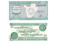 tino37 - BURUNDI - 10 FRANCS - 1997 - UNC