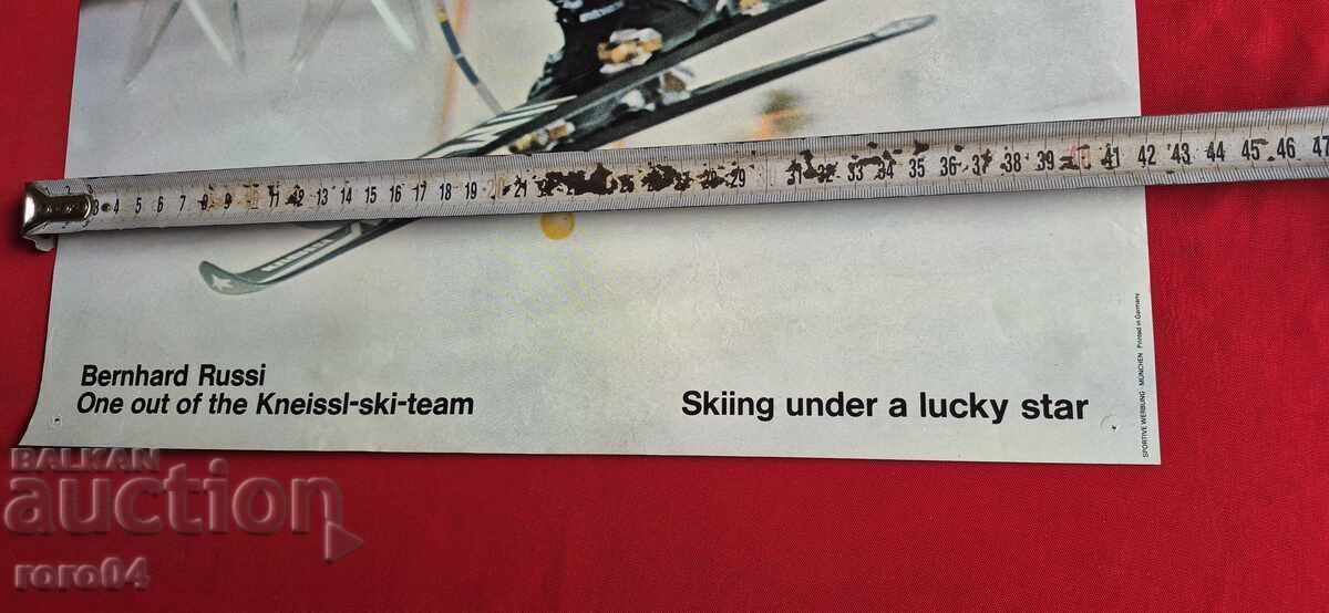 POSTER - Bernhard Russi - 1970 - 5 POSTER - Bernhard Russi - 1970 - 5