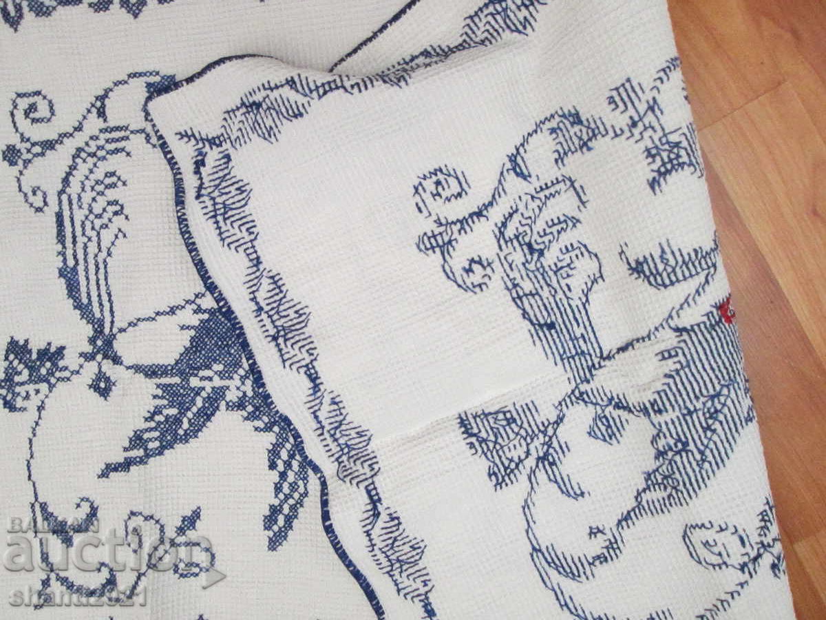 Παράδοση Χαλί, χειροποίητο κέντημα, βαμβάκι, περιστέρια