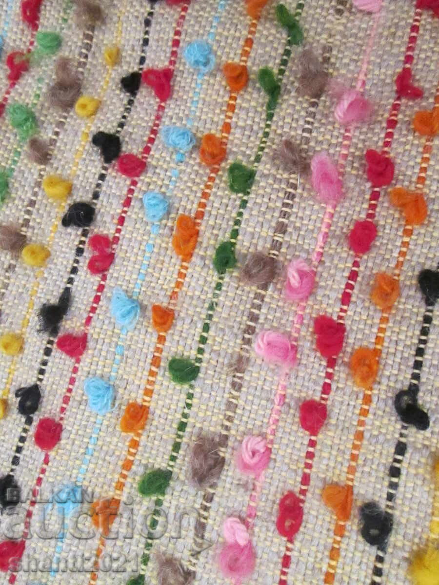 Стара пътека, килимче -памук и бродерия с вълнени конци - 6 Стара пътека, килимче -памук и бродерия с вълнени конци - 6